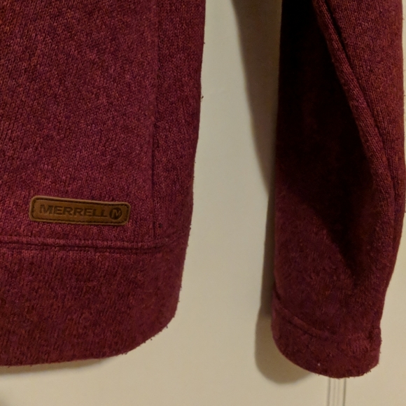 Maroon Merrell button down sweater - Picture 7 of 8